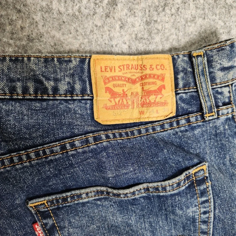 Levis 512 Slim‎ Taper Jeans Mens 34x34 Blue Denim Medium Stone Wash Skater Punk